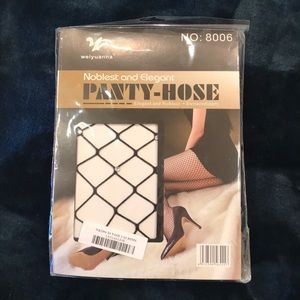 Black sequin Rave/Costume Fishnets